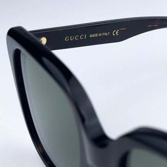 SALE! NEW Gucci GG1169S 003 Havana Green Square Oversized Women Sunglasses main image 12